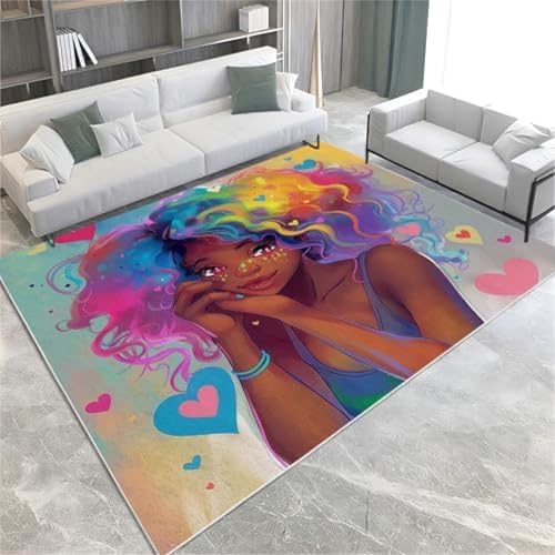 SANTPOT Afrikanische Fläche Teppiche Bemalt Nie,180 X 240 cm von SANTPOT