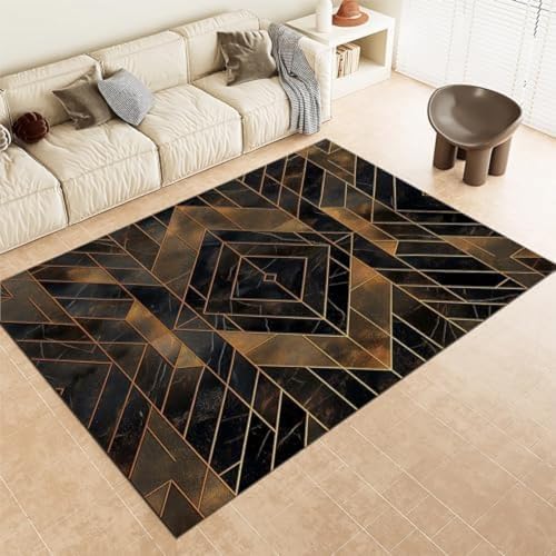 SANTPOT Brown Area Teppiche Kunst Diamant Geometrie Maschine Waschbarer Teppich Weiche Flauschige, Rutschende Kurzhaufen Teppich Für Wohnzimmer Schlafzimmer Esszimmer Küchenbüro & SANTPOT Brown Area Teppiche Kunst Diamant Geometrie Maschine Waschbarer Teppich Weiche Flauschige, Rutschende Kurzhaufen Teppich Für Wohnzimmer Schlafzimmer Esszimmer Küchenbüro & von SANTPOT