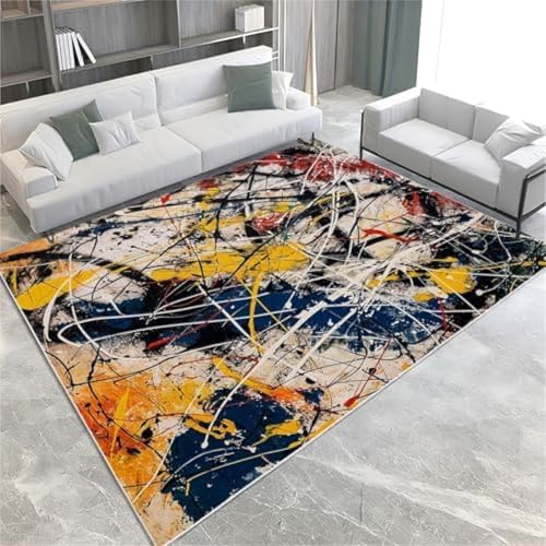 SANTPOT Retro -Fläche Teppiche Graffiti Abstraktes Malerei Esszimmer Teppichmatte Große Kleine Küche Dicke Weiche Berührung Kurzer Haufen Wohnzimmer Schlafzimmer Teppich Flur Läufer Teppiche, SANTPOT Retro -Fläche Teppiche Graffiti Abstraktes Malerei Esszimmer Teppichmatte Große Kleine Küche Dicke Weiche Berührung Kurzer Haufen Wohnzimmer Schlafzimmer Teppich Flur Läufer Teppiche, von SANTPOT