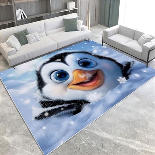Tiere Area Teppiche Cartoon Penguin Waschbarer Plüsch & Flauschiger Nicht Rutscher Stapelbodenmatte Für Schlafzimmer Esszimmer & Lounges, Tiere Area Teppiche Cartoon Penguin Waschbarer Plüsch & Flauschiger Nicht Rutscher Stapelbodenmatte Für Schlafzimmer Esszimmer & Lounges, von SANTPOT