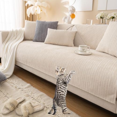 SANTUO Sofaschoner rutschfest, Sofa überzug Sofabezug L Form Eckcouch, Waschmaschinenfest Couchbezug Decke Sofadecke Sofaschutz Hund Katze Kratzschutz,White4-70x210cm SANTUO Sofaschoner rutschfest, Sofa überzug Sofabezug L Form Eckcouch, Waschmaschinenfest Couchbezug Decke Sofadecke Sofaschutz Hund Katze Kratzschutz,White4-70x210cm von SANTUO