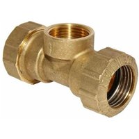 Sanundo - PE-Rohr T-Stück ø 25 mm x 3/4'' ig Reiter Verbinder Verschraubung Messing ms 58 dvgw von SANUNDO