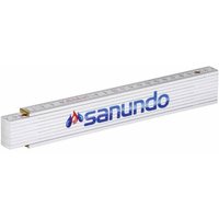 Premium-Zollstock 2 m in weiß mit einer zweifarbigen Farbskala - Sanundo Premium-Zollstock 2 m in weiß mit einer zweifarbigen Farbskala - Sanundo von SANUNDO
