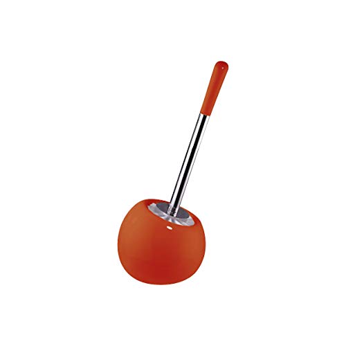 Sanwood Coppa WC-Bürstengarnitur, Keramik, orange, 16 x 37 x 16 cm von SANWOOD