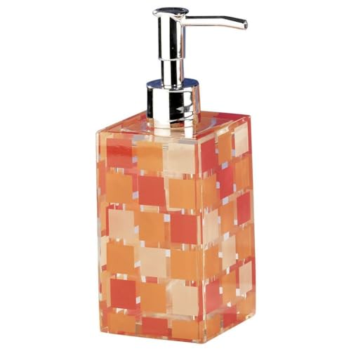 Sanwood 6841930 Mosaik Seifenspender, Polyresin, orange von Sanwood