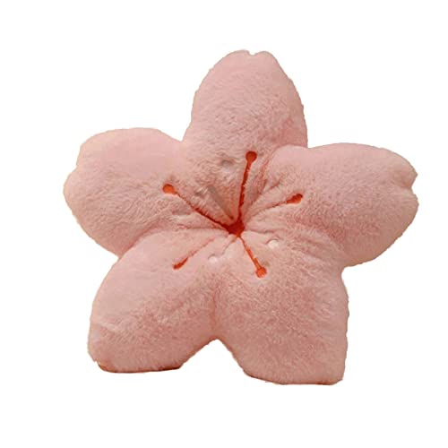SANWOOD Bodenmatte Kissen Weiche Textur PP Baumwolle Kirsche Blütenblatt Form Stuhl Pad Kissen Haushaltsbedarf Rosa von SANWOOD