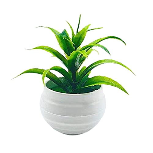 SANWOOD Mini-Bonsai-Kunstpflanzen, Blumen, künstliche Pflanze, verblasst nicht, voller Vitalität, Zierhaus, dekorative künstliche Pflanze für Zuhause, Grün von SANWOOD