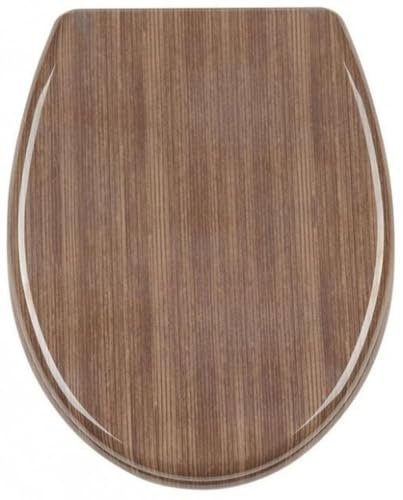 Sanwood WC-Sitz Sabine, Toilettensitz aus Duroplast mit Edelstahlscharnier, Motiv, 45.4 x 37 x 5.8 cm von Sanwood