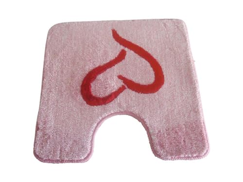 SANWOOD WC-Vorleger Gracia rot-pink 60x60cm mit Ausschnitt von SANWOOD