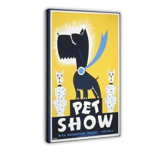 Petshow-poster L936-39 Leinwand-Poster, Wandkunst, Dekordruck, Bild Gemälde für Wohnzimmer, Schlafzimmer, Dekoration, 60 x 90 cm, Rahmenstil-16 Petshow-poster L936-39 Leinwand-Poster, Wandkunst, Dekordruck, Bild Gemälde für Wohnzimmer, Schlafzimmer, Dekoration, 60 x 90 cm, Rahmenstil-16 von SANWYA