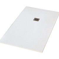 Sanycces - Duschwanne extra flach logic Schieferoptik weiss 70 x 170 cm von SANYCCES