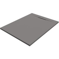 Siena Rechteckige Duschwanne SanyDur Gel Coat 130 x 90 cm, grau - Sanycces von SANYCCES