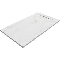 Siena Rechteckige Duschwanne SanyDur Gel Coat 150 x 90 cm, Calacatta - Sanycces von SANYCCES