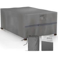 SANZARO Premium Schutzhülle Wasserdicht 600D Oxford Gewebe RipStop-Technologie Reißfest UV-Beständig Abdeckhaube Winterfest für Gartentische, von SANZARO