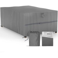 Sanzaro - Premium Schutzhülle Wasserdicht 600D Oxford Gewebe RipStop-Technologie Reißfest UV-Beständig Abdeckhaube Winterfest für Gartentische, von SANZARO