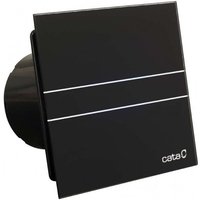 Cata E-100 gt bk Zeitgesteuerter Axialbelüfter, Standardfunktion, Glasfrontplatte, Schwarz (00900502) von SAPHO