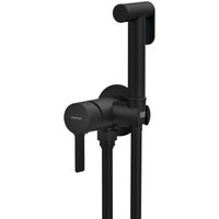 Iconic - Unterputz-Bidetarmatur, mit Brause, mit Einbaukörper, schwarz matt AF040B - Sapho von SAPHO