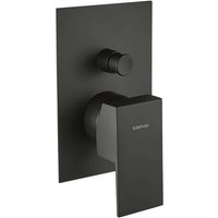 Latus - Unterputzarmatur für 2 Verbraucher, mit Einbaukörper, schwarz matt 1102-42B - Sapho Latus - Unterputzarmatur für 2 Verbraucher, mit Einbaukörper, schwarz matt 1102-42B - Sapho von SAPHO