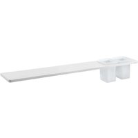 Abeline - Ablage mit Gläsern, 80 cm, weiß matt AE802-0101-01 - Sapho von SAPHO