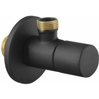 Sapho Eckventile - Eckventil mit Rosette, rund, schwarzmatt SL015 Sapho Eckventile - Eckventil mit Rosette, rund, schwarzmatt SL015 von SAPHO