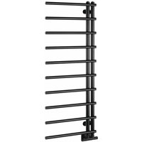 Sapho Handtuchheizkörper - Badheizkörper 125x50 cm, schwarz matt IR546B von SAPHO