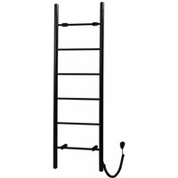 Sapho Handtuchheizkörper - Elektrischer Handtuchtrockner Karbo 50x160 cm, schwarz matt KB905 von SAPHO