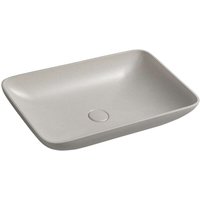 Sapho - Waschtische und Waschbecken - Aufsatzwaschtisch Infrane, 57x37 cm, ohne Hahnloch, weißer Sandstein AR460 Sapho - Waschtische und Waschbecken - Aufsatzwaschtisch Infrane, 57x37 cm, ohne Hahnloch, weißer Sandstein AR460 von SAPHO