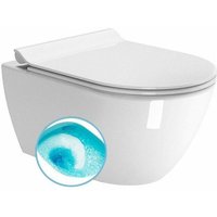 Gsi Pura - Wand-WC, Swirlflush-Spülung, Extraglaze, weiß 881511 - Sapho von SAPHO
