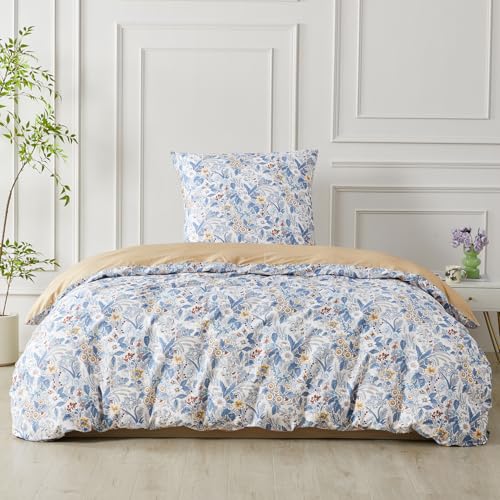 SAPHREAS Bettwäsche 155x220 Blau Bettwäsche Sets Retro Böhmisch Baumwolle Botanisch Blumenmuster Bettwäsche 2teilig Kuschelige 1 Bettbezug 155x220 cm mit Reißverschluss + 1 Kissenbezüge 80x80 cm SAPHREAS Bettwäsche 155x220 Blau Bettwäsche Sets Retro Böhmisch Baumwolle Botanisch Blumenmuster Bettwäsche 2teilig Kuschelige 1 Bettbezug 155x220 cm mit Reißverschluss + 1 Kissenbezüge 80x80 cm von SAPHREAS