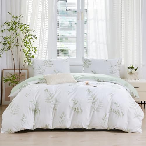 SAPHREAS Bettwäsche 155x220 Grün Blätter Bettwäsche Sets Baumwolle Pflanzen Botanisch Tropische Bettwäsche 2teilig Kuschelige 1 Bettbezug 155x220 cm mit Reißverschluss + 1 Kissenbezüge 80x80 cm SAPHREAS Bettwäsche 155x220 Grün Blätter Bettwäsche Sets Baumwolle Pflanzen Botanisch Tropische Bettwäsche 2teilig Kuschelige 1 Bettbezug 155x220 cm mit Reißverschluss + 1 Kissenbezüge 80x80 cm von SAPHREAS