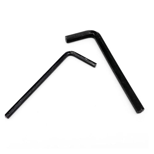 1/5 Mini 0,7 mm 0,9 mm 1,27 mm 1,5 mm 2 2,5 3 4 5 6 mm Sechskant-Innensechskantschraube Bolzen Schraubendreher Treiber Schlüssel Schraubenschlüssel(Black,4mm 2pcs) von SAPIIKEF
