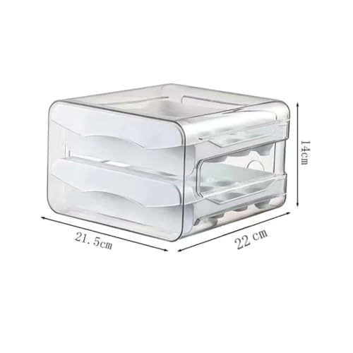 1 stück Küche Ei Lagerung Box Kühlschrank Frische Kunststoff 2-Schicht Schublade Typ Große Kapazität Lagerung Home Küche Organizer Rack von SAPIIKEF