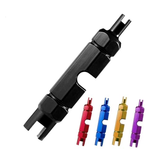 1-teiliges Ventileinsatz-Entferner-Werkzeug for Presta, Schrader, Ventilverlängerung, Reifenreparatur, Schraubenschlüssel for Fahrrad-, Auto-, Fahrrad-, Motorradreifen(Purple) von SAPIIKEF