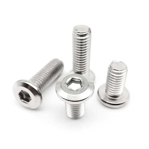 10–50 Stück M2–M8 304 A2 Edelstahl-Möbelverbindungsschrauben | DIN 7991 | Maschinenschrauben mit Innensechskant und flachem Kopf | Verbindungsbeschläge (3–100 mm)(3mm,50pcs M2) von SAPIIKEF