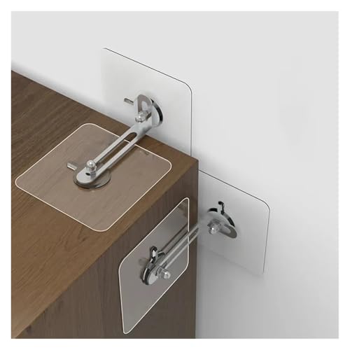 10 Stück Starke Selbstklebende Wandhalterung for Bücherregal, Schuhschrank, Kleiderschrank, Fester Patch for Schutz von Kindern, kein Stanzen, um zu verhindern von SAPIIKEF