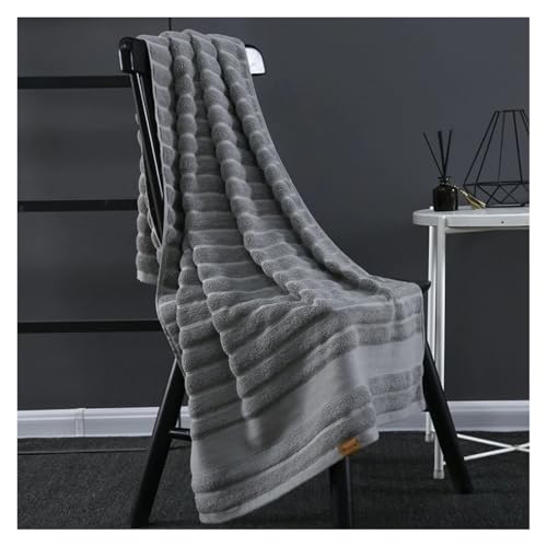 100% saugfähige und weiche Gesichts-/Handtücher aus 100% Baumwolle, hochsaugfähiges Badetuch-Set for das Badezimmer zu Hause im Hotel(Dark Grey,35x75cm) von SAPIIKEF
