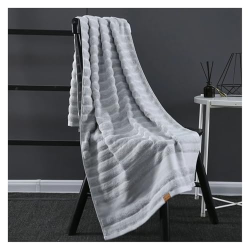 100% saugfähige und weiche Gesichts-/Handtücher aus 100% Baumwolle, hochsaugfähiges Badetuch-Set for das Badezimmer zu Hause im Hotel(Light Gray,70x140cm) von SAPIIKEF