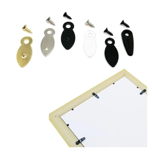 100 stücke Metall Kunststoff Klar Transparent Pumpe Bild Foto Spiegel Rahmen Rückwand Drehknopf Drehknopf Befestigungsbeschläge + Schraube(B silver iron) von SAPIIKEF