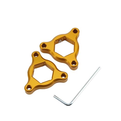 14MM 17MM Motorrad Tuning Ersatzteile Federgabel Vorspannung Teller for MT-09 B-KING Z800(Gold17mm) von SAPIIKEF