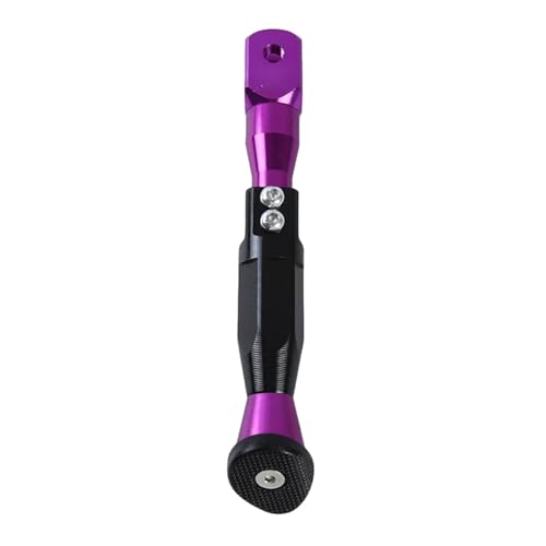 1Pc Universal Einstellbare Motorrad Ständer Seite Unterstützung Stehen Aluminium Legierung Motorrad Zubehör(Purple) von SAPIIKEF