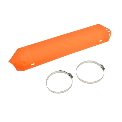 2024 For EXC 250 300 EXC250 EXC300 XC XCW TPI Erzbergrodeo 2 Stroke Exhaust Pipe Protector Heat Shield Cover Guard Motocross(Orange) von SAPIIKEF