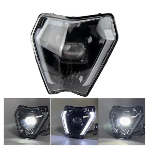 2024 Pit Bike Scheinwerfer Motorrad for EXC XC SX XCW EXCF SXW SXF 125-500 Motocross Dirtbike Kopf Licht Enduro(HL352) von SAPIIKEF