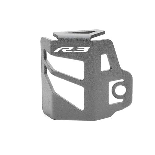 2025 For YZF R1 R1M YZFR6 YZF R3 R6 R7 R9 R1 R25 R125 Motorcycle CNC Rear Brake Fluid Reservoir Guard Cover Protector(Grey-R3) von SAPIIKEF