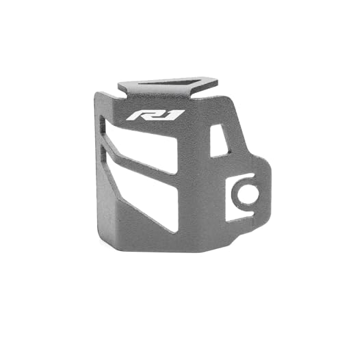 2025 for YZF R1 R1M YZFR6 YZF R3 R6 R7 R9 R1 R25 R125 Motorrad CNC Hinten Brems Flüssigkeit Reservoir Schutz abdeckung Schutz(Grey-R1) von SAPIIKEF