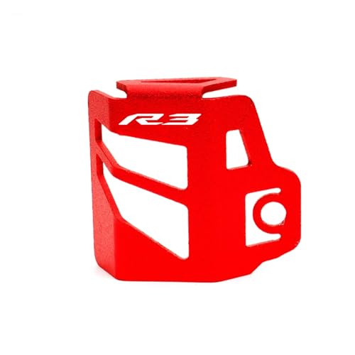 2025 for YZF R1 R1M YZFR6 YZF R3 R6 R7 R9 R1 R25 R125 Motorrad CNC Hinten Brems Flüssigkeit Reservoir Schutz abdeckung Schutz(Red-R3) von SAPIIKEF