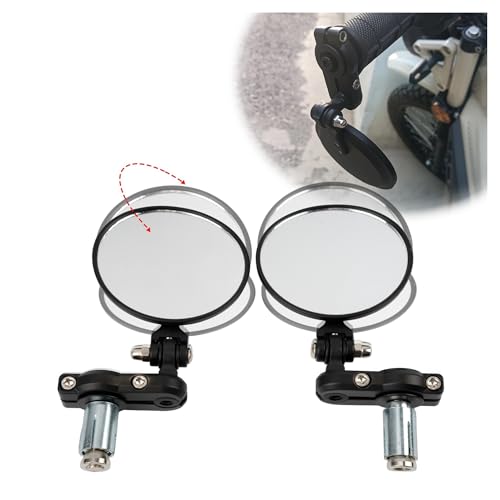 22mm Universal Motorrad Spiegel Rückspiegel Seite Spiegel Motorrad Accesorios Griff Bar End Montage for MSX125 NK150 von SAPIIKEF