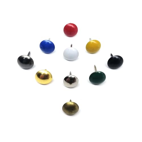 25 Stück Polsternägel, Schmucktruhe, Weinkoffer, Holzkiste, Sofa, Schuhe, Wand, dekorativer Nagel, Bolzen, Reißzwecke, Türnägel, Reißzwecke, 10/11 mm(White) von SAPIIKEF