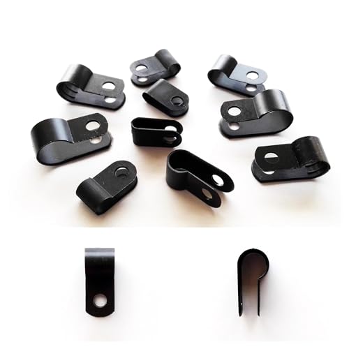 25X ID 3,3mm 5,3mm 6,4mm 8,4mm 10,4mm Schwarz Nylon UR Form Kabel Klemme Clip UV Beständig draht Elektrische Schlauch Schleife Fixer Halter(U shape 3.3mm) von SAPIIKEF