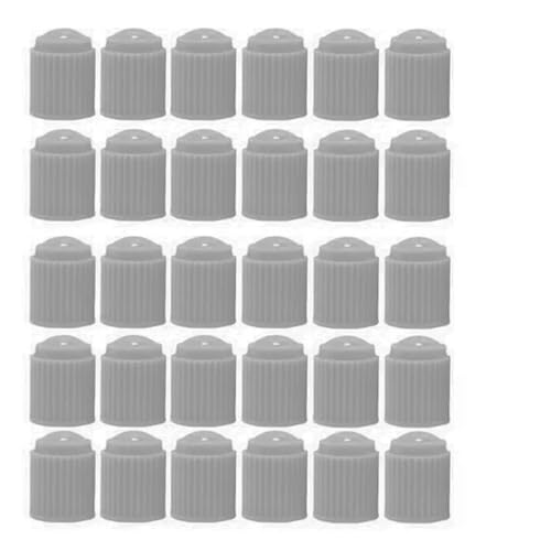 30 STÜCKE Reifenventile ABS-Kunststoff Auto Fahrrad Reifen Ventilkappe Staubkappe Rad Reifen Ventilschaftkappen Abdeckungen Staubventil for Auto(Grey 30PCS) von SAPIIKEF