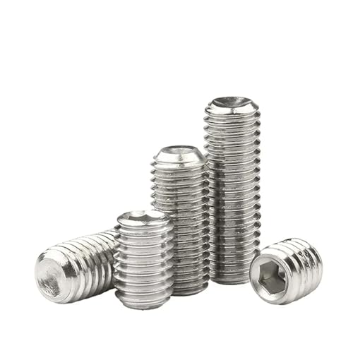 304 Edelstahl Innensechskant-Stellschrauben Madenschraube DIN916 M1.6 M2 M2.5 M3 M4 M5 M6 M8 M10 M12(50mm,M8 x2pcs) von SAPIIKEF